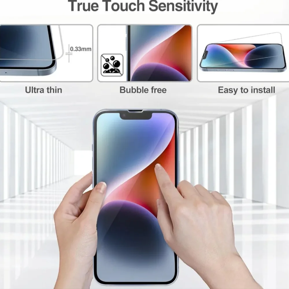 iPhone 13 Pro Max Glass Screen Pro Premium Tempered Glass Pro 4 pack Bundle